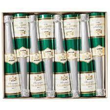 Sparkling Wine Bottle Luxury Cone Crackers - 8 Per Box