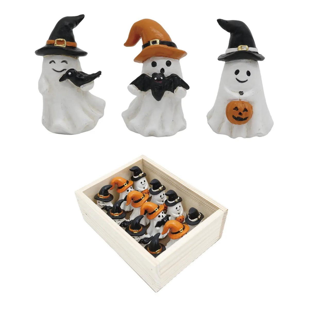 Mini Resin Ghosts w/ Hats