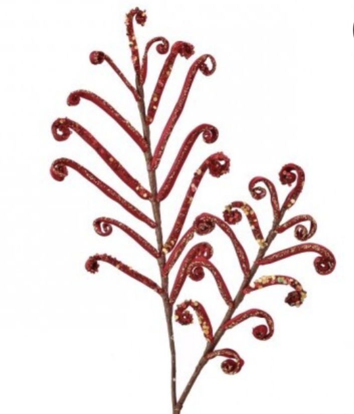 20&#39; Glitter Fern Spray