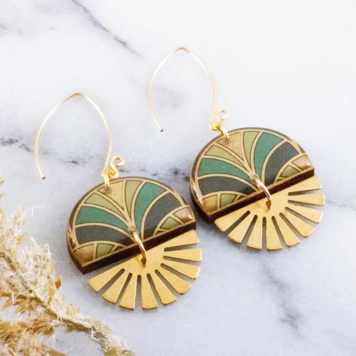 Japanese Paper/Wood Earrings Assorted