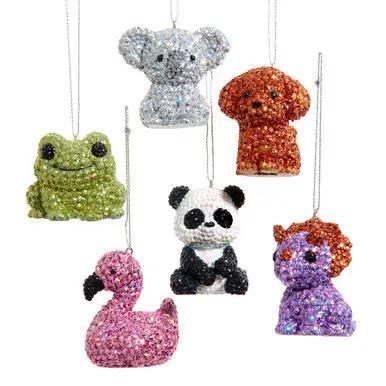 2.25" Bedazzled Animal ornament