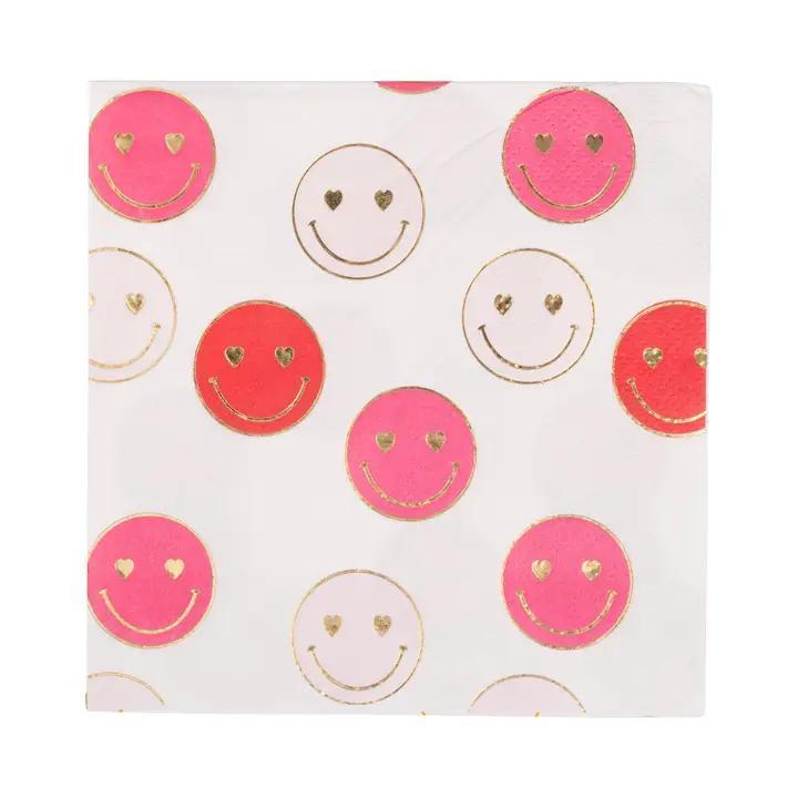 Foil Smiley Face Napkins