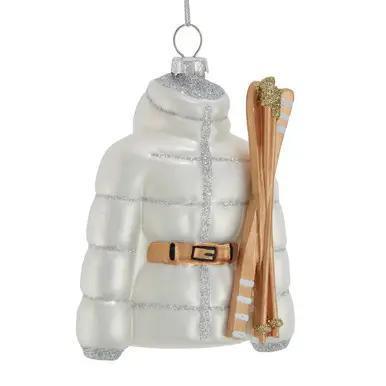 White Ski Jacket Ornament