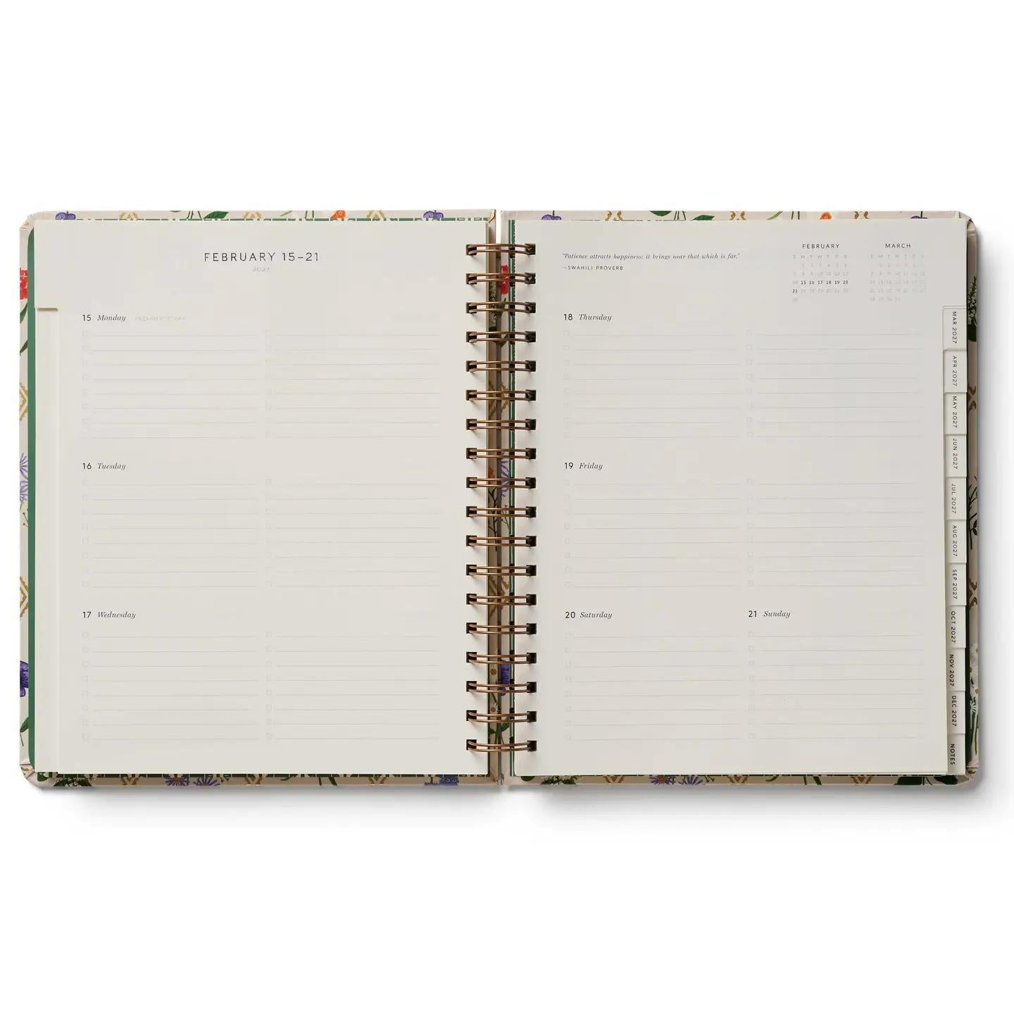 2027 Floral Appointment Calendar