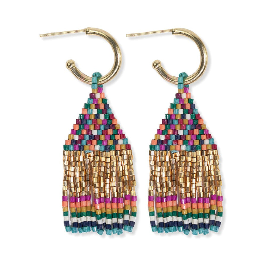 Leta Mini Gold Hoop Confetti Mixed Triangles