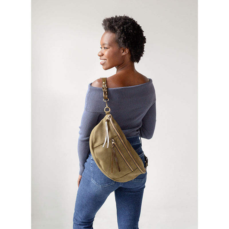 Nina Faux Suede Sling