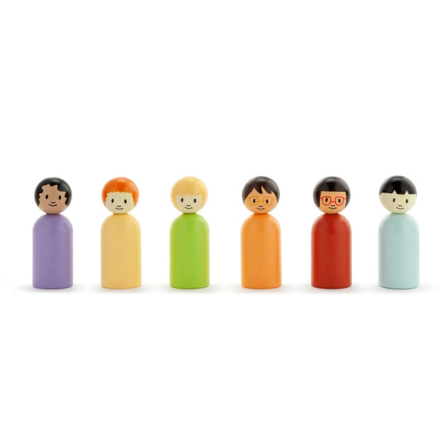 Hopeful Rainbows Wooden Dolls