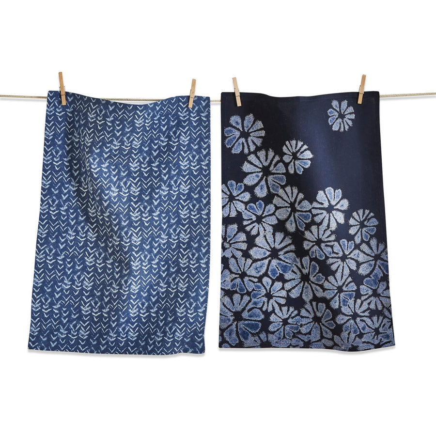 Floral and Chevron Dishtowel Set/2
