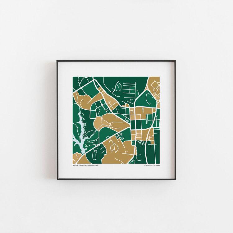 Richmond Map Print 12"x12"