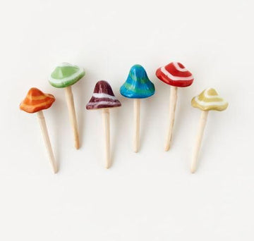 Springy Mushroom Stake, Assorted Colors