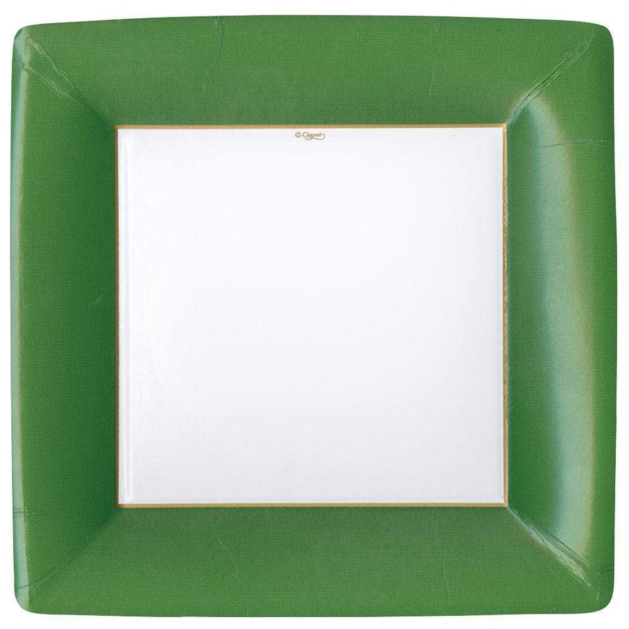 Hunter Green Grosgrain Border Dinner Plate