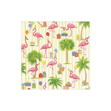 Party Flamingos Cocktail Napkin