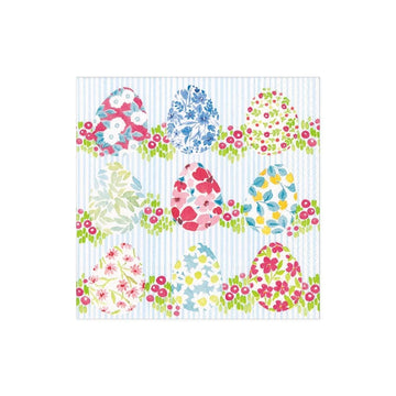 Floral Easter Eggs Cocktail Napkin