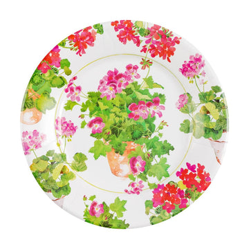 Trailing Geranium Salad/Dessert Plate