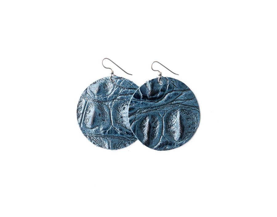 Leather Earrings Round Here