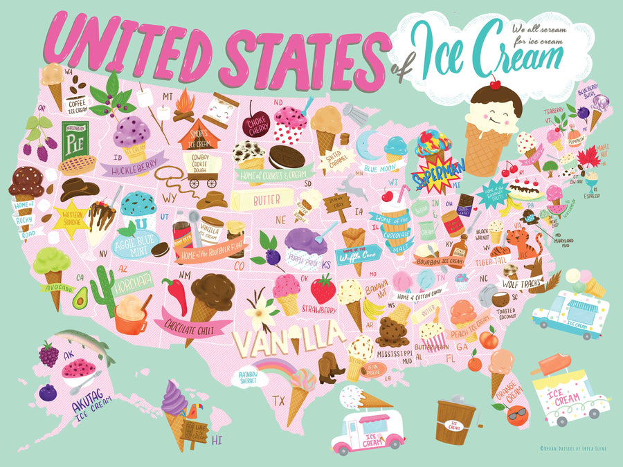 United States of Ice Cream Puzzle