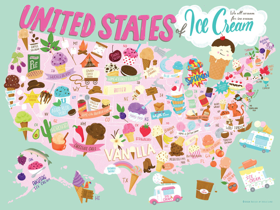 United States of Ice Cream Puzzle