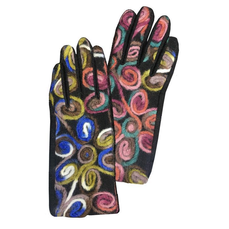 Embroidered Wool Gloves