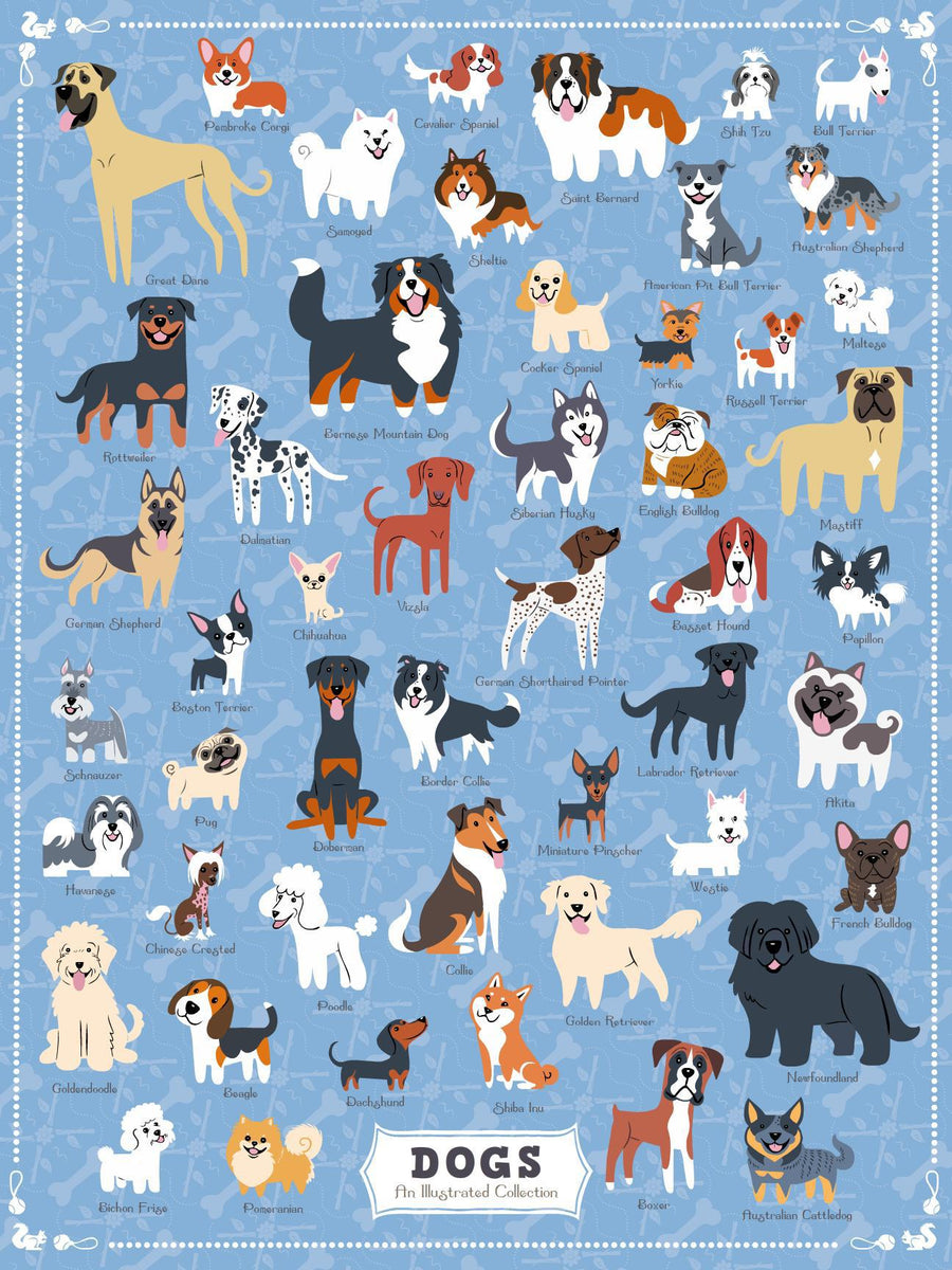 Illustrated Dogs Puzzle