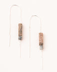 Rectangle Stone Thread Earring