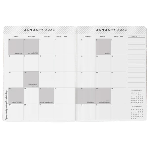 14-Month Vinyl Planner