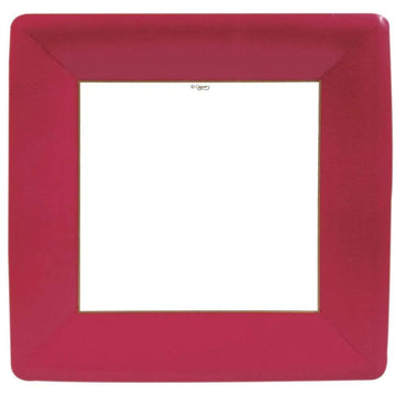 Red Grosgrain Border Dinner Plate