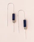 Rectangle Stone Thread Earring