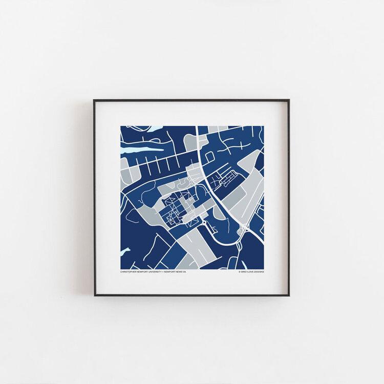 Richmond Map Print 12"x12"