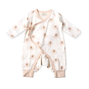 Elephant Kimono Baby Jumpsuit Romper