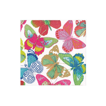 Butterflies Bright Cocktail Napkin