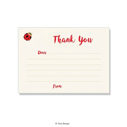 Fill-In Children's Foil Thank You Notes