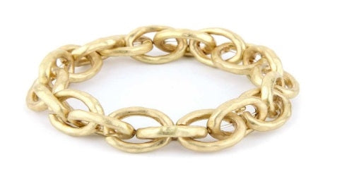 Metal Link 7.5" Stretch Bracelet