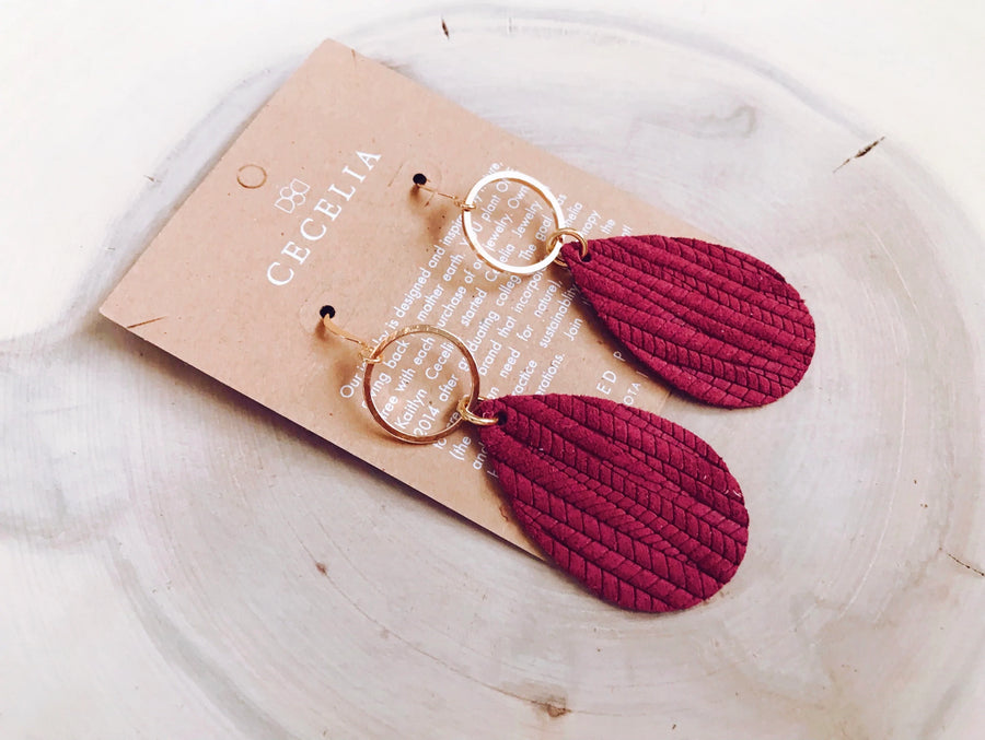 Small Teardrop w/ Hoop Earrings