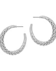 Braided Hoop 1.25" Earrings