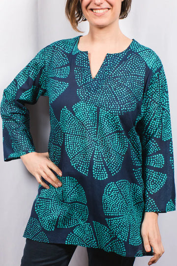 Yari Tunic Navy/Teal