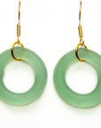 Gold Seaglass Style Simple Earrings