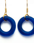 Gold Seaglass Style Simple Earrings