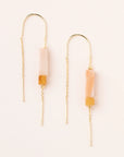 Rectangle Stone Thread Earring