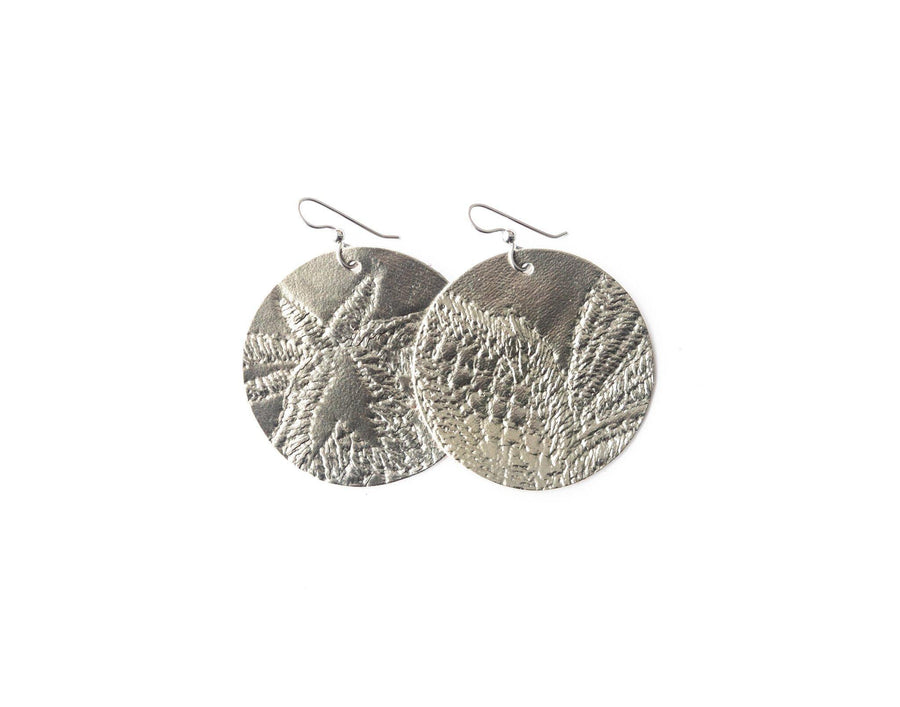 Leather Earrings Round Here