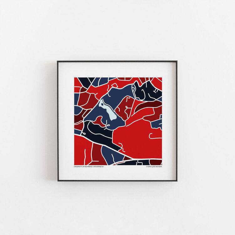 Richmond Map Print 12"x12"