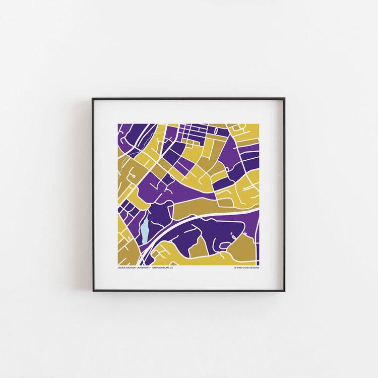 Richmond Map Print 12"x12"
