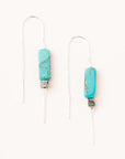 Rectangle Stone Thread Earring