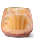 Lum 12oz Lustre Candle in Ribbed Glass Vessel