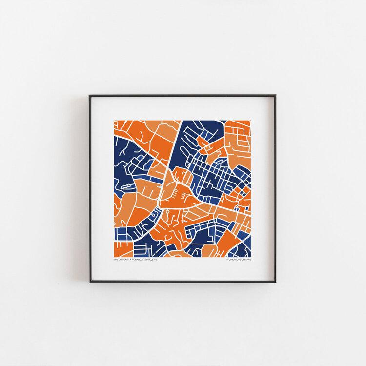 Richmond Map Print 12"x12"