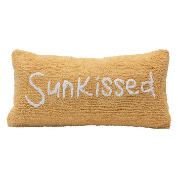 Sunkissed Cotton Punch Hook Lumbar Pillow 24"x12"