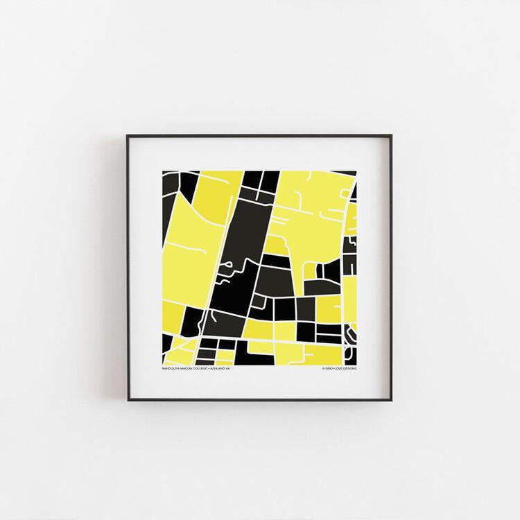 Richmond Map Print 12"x12"