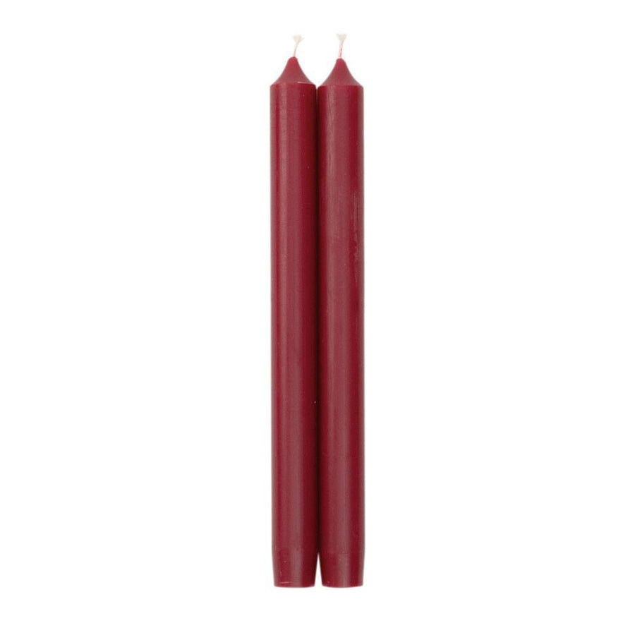 Straight Taper Candles 10" Set/2