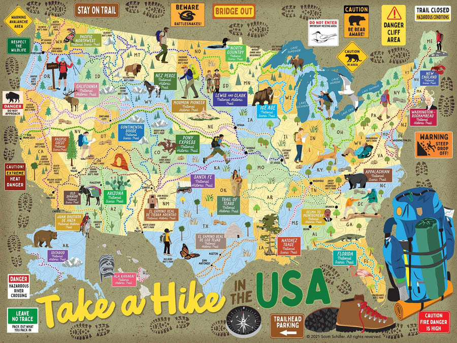 Take a Hike! USA Puzzle