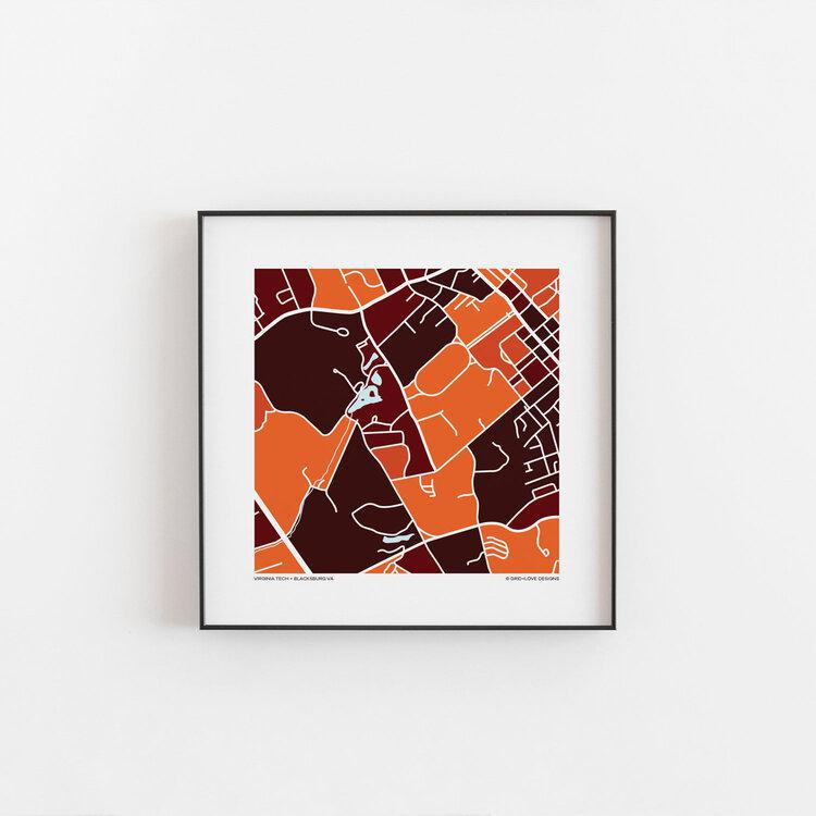 Richmond Map Print 12"x12"