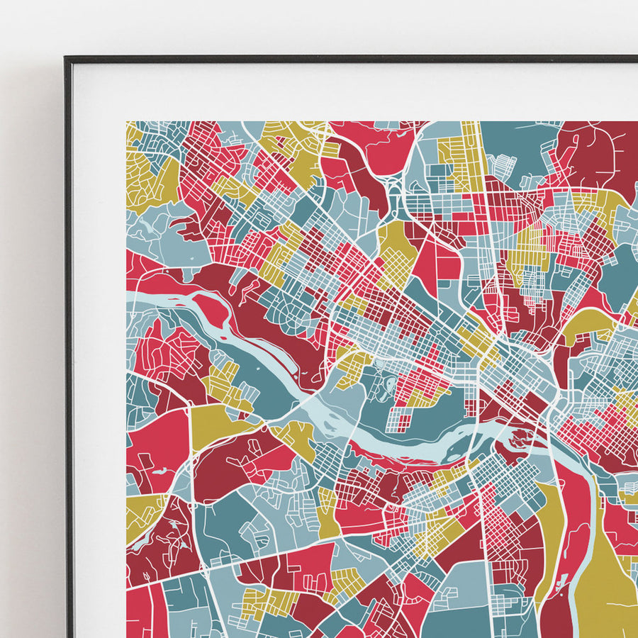 Richmond Map Print 12"x12"